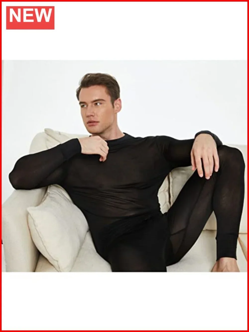 100% Silk Knitted Thermal Underwear Long Johns Bottom